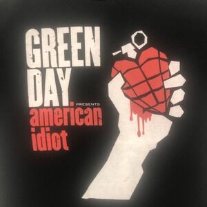 Green Day American Idiot Graphic Print Short Sleeve T-Shirt Men's Size XL‎